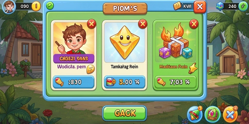 rajapanen - Berinteraksi dengan karakter NPC yang ramah.